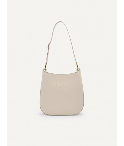 PEDRO Studio Kate Leather Shoulder Bag - Chalk