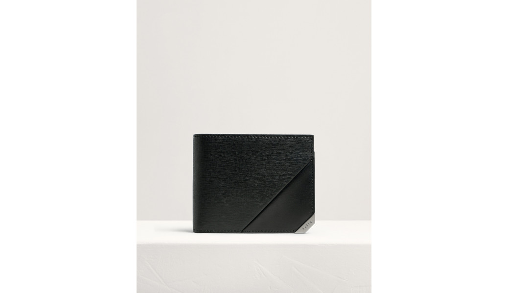 Embossed Leather Bi-Fold Wallet..