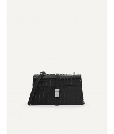 PEDRO★Studio Leather Croc-Effect Shoulder Bag/送料込 ☆PEDRO☆PEDRO Studio Francoise Leather Shoulder Bag/送料込